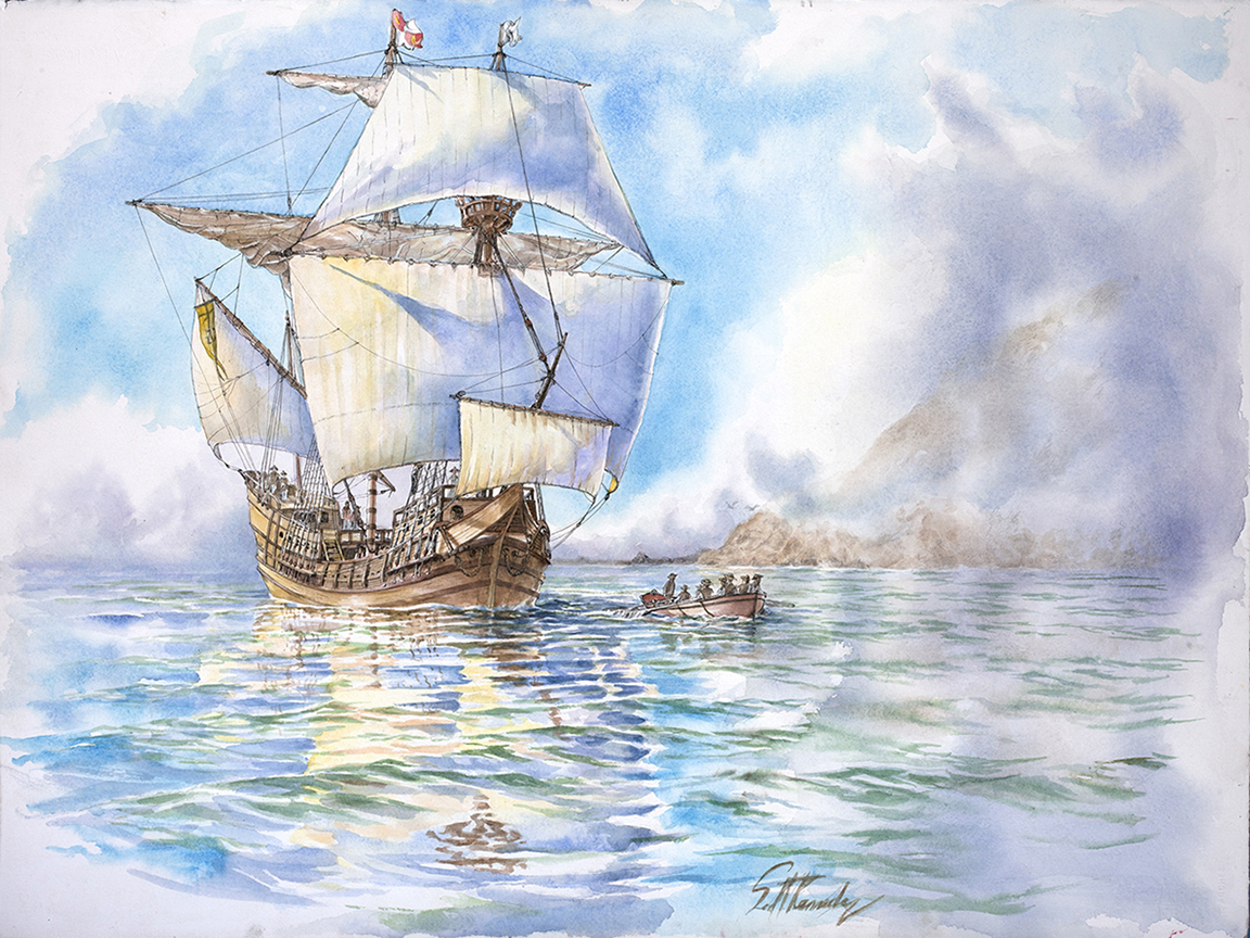 Galleon San Salvador | Art by Scott Kennedy